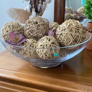 Tiffany and co bowl with decorative balls